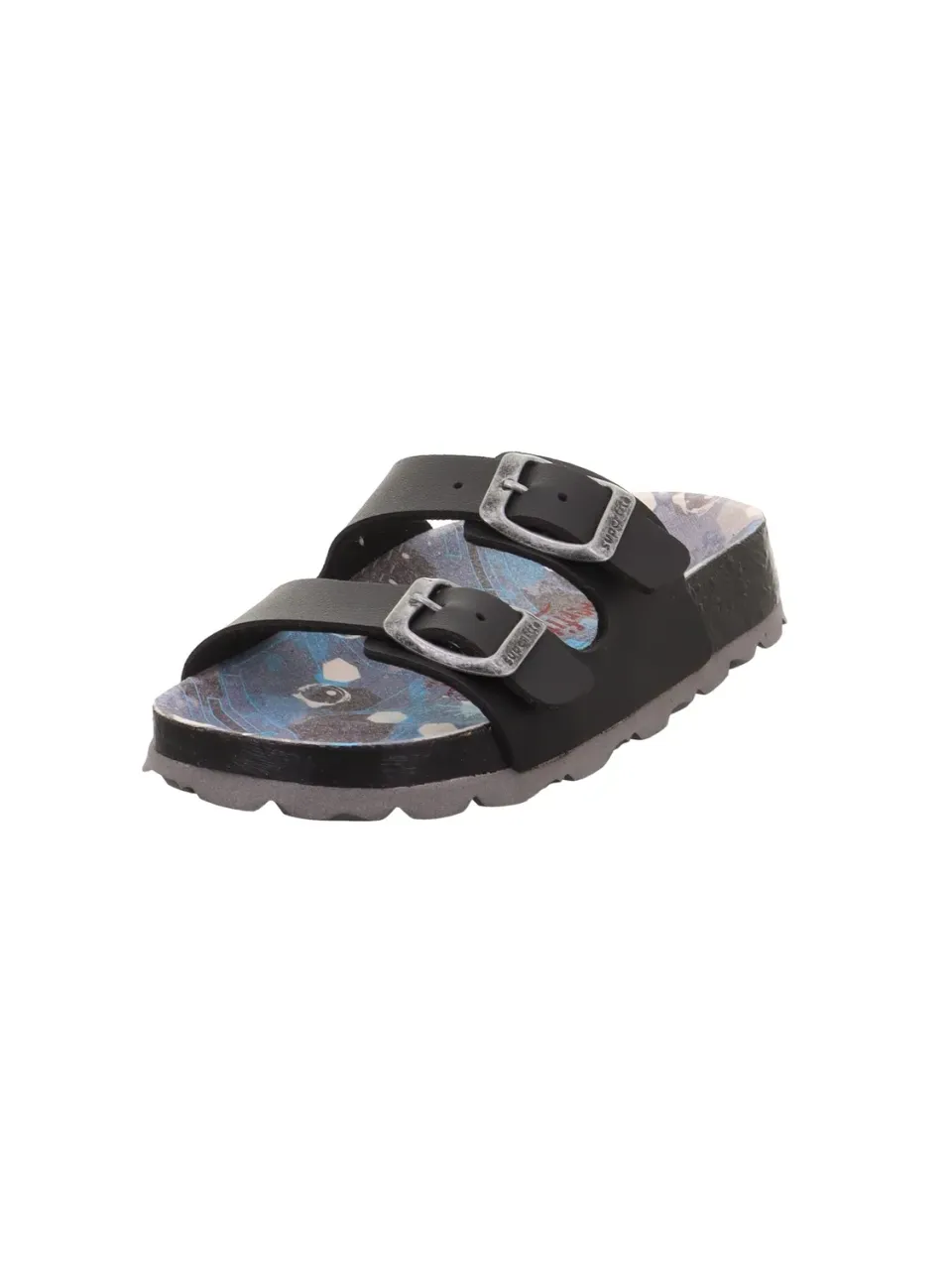 Superfit 0140 Chaussons Garcon Noir cuir synthetique