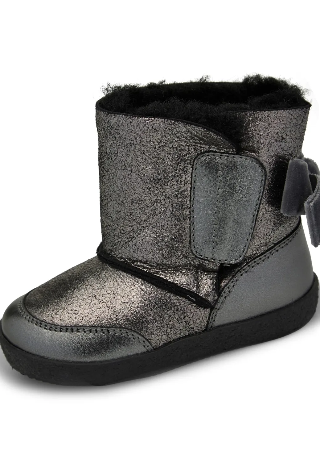 Falcotto Lisse bottine fille daim pailleté hiver