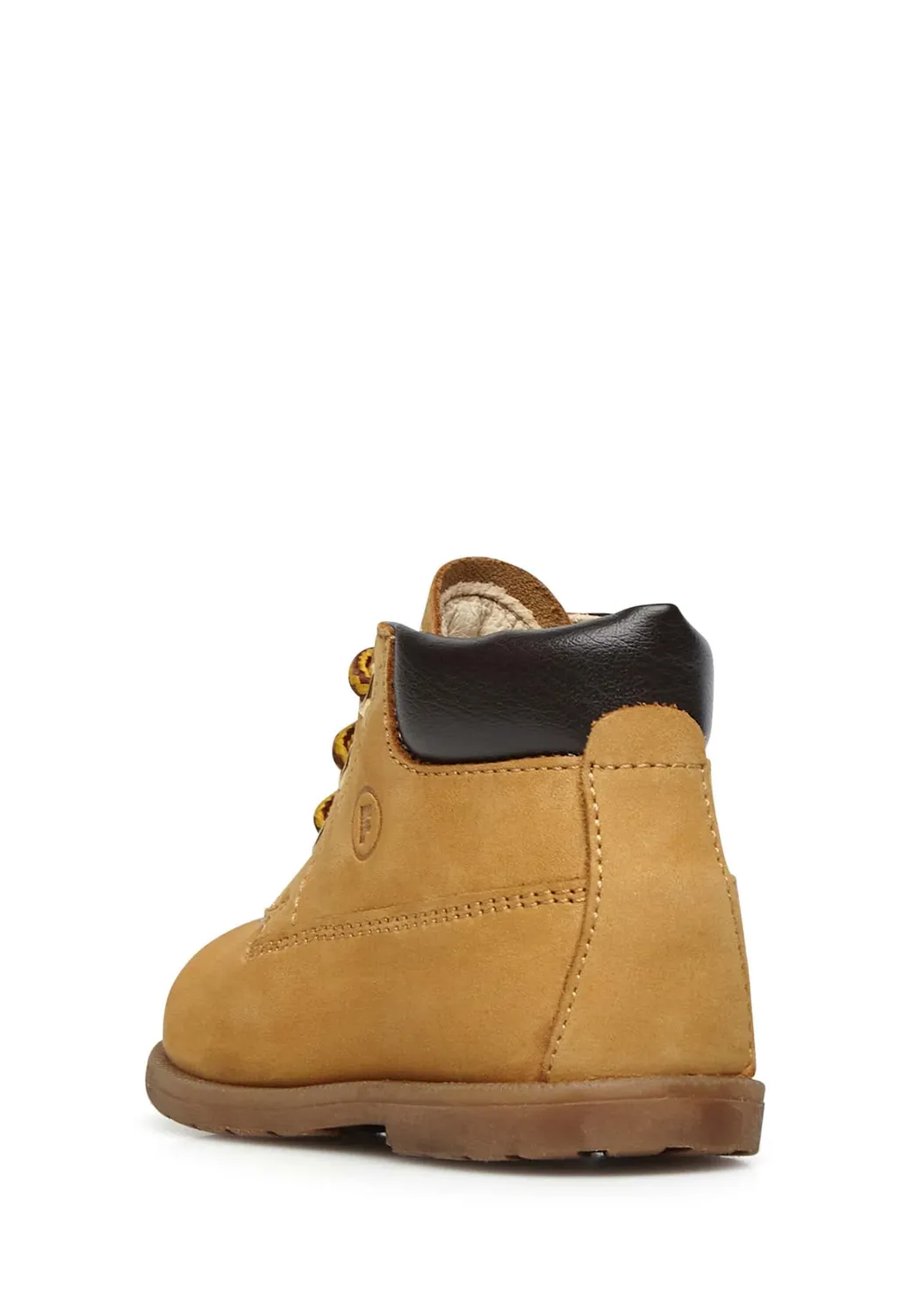 FALCOTTO Stambecco bottes enfant en nubuck maïs