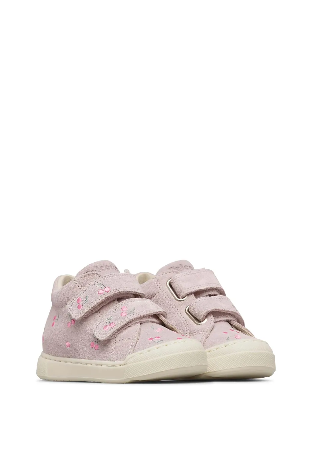 Falcotto baskets daim brodé enfant double scratch