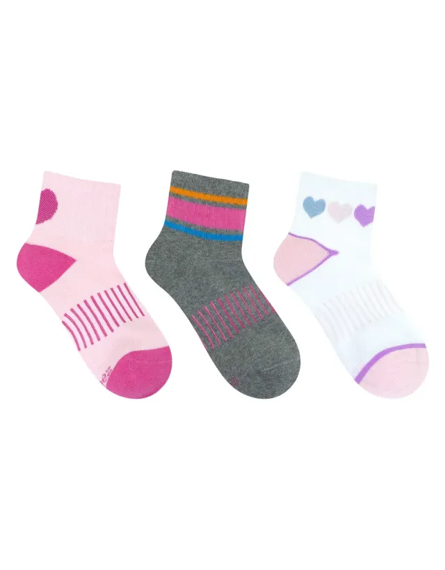 Robeez Heart Supreme chaussettes roses lot 3 coeur