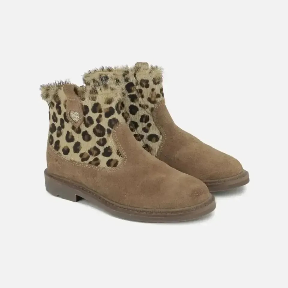 10is Sister Boot Cover bottine fille velours zip