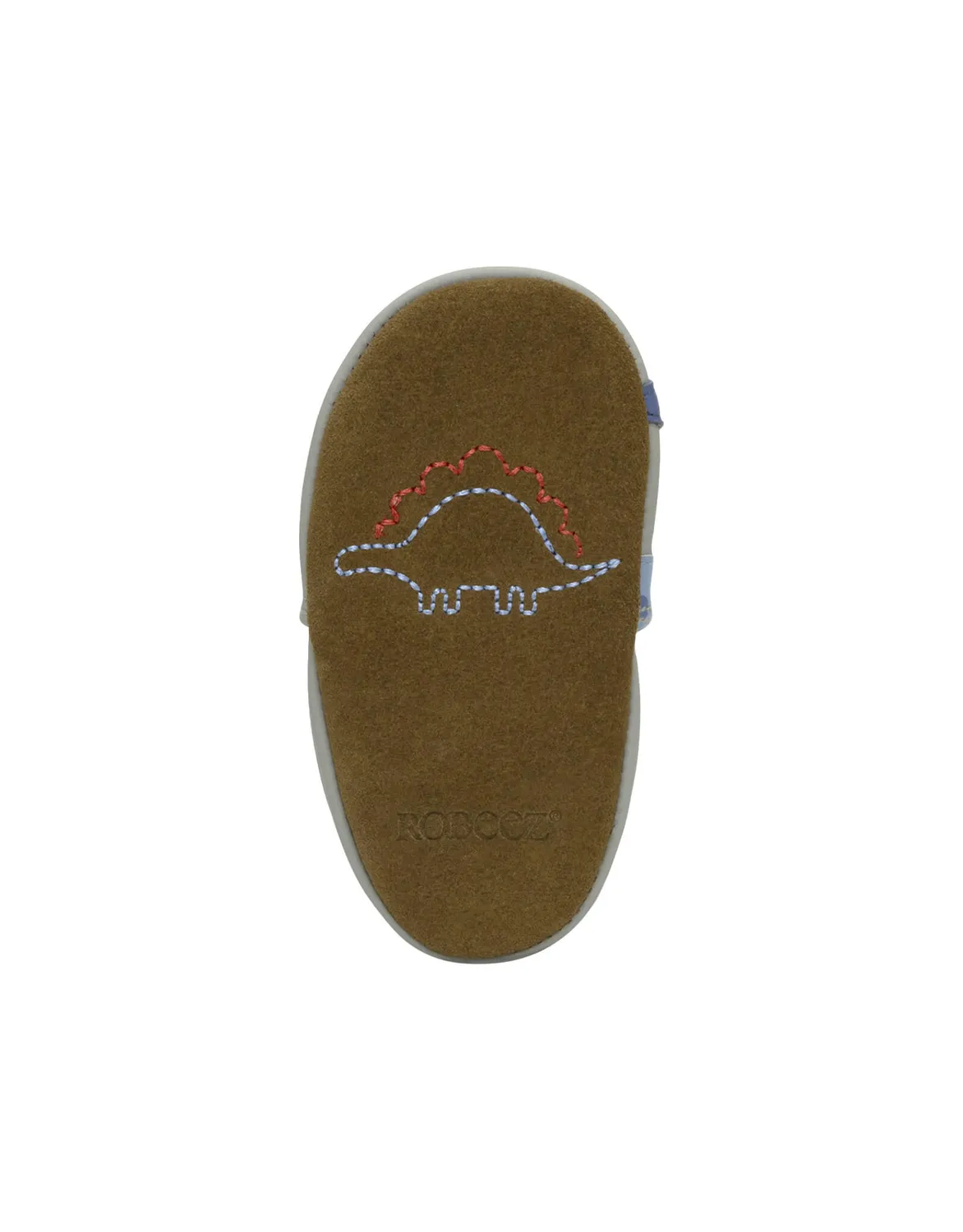 Robeez Soft Soles Dino Pals chaussons bébé gris dinosaure