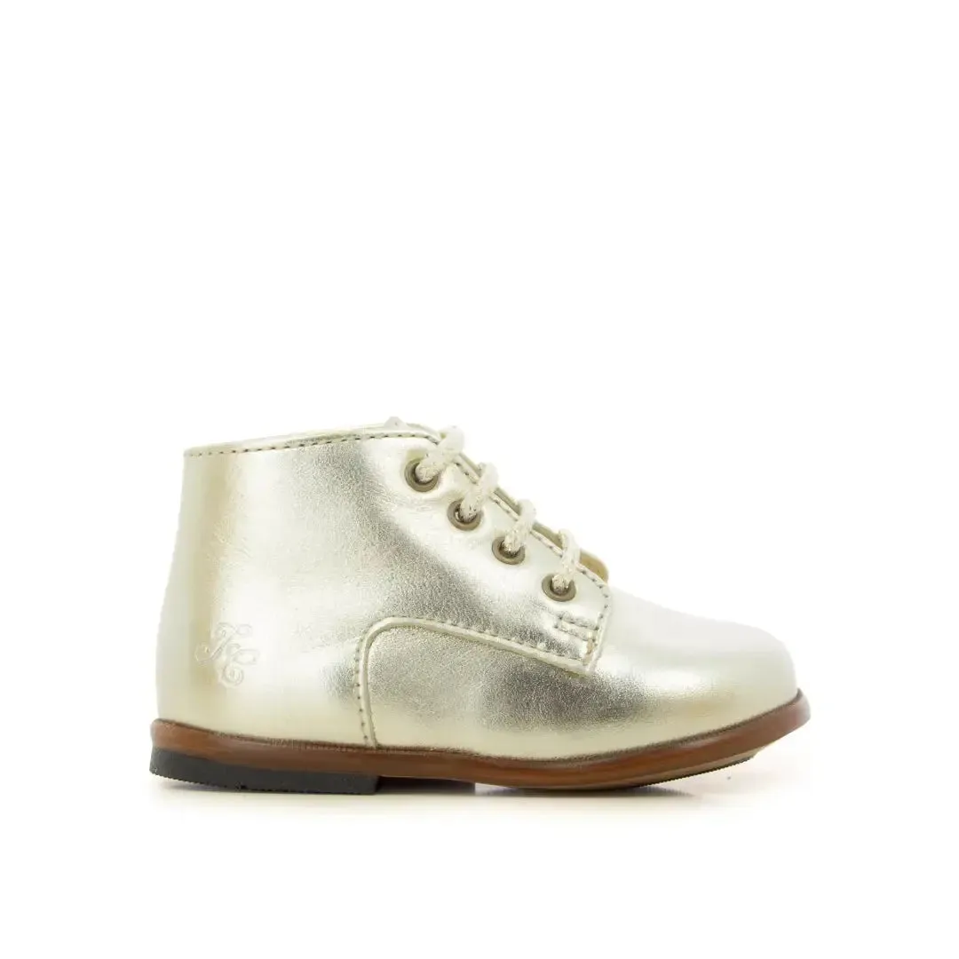 10is Derby chaussures premiers pas cuivre fille