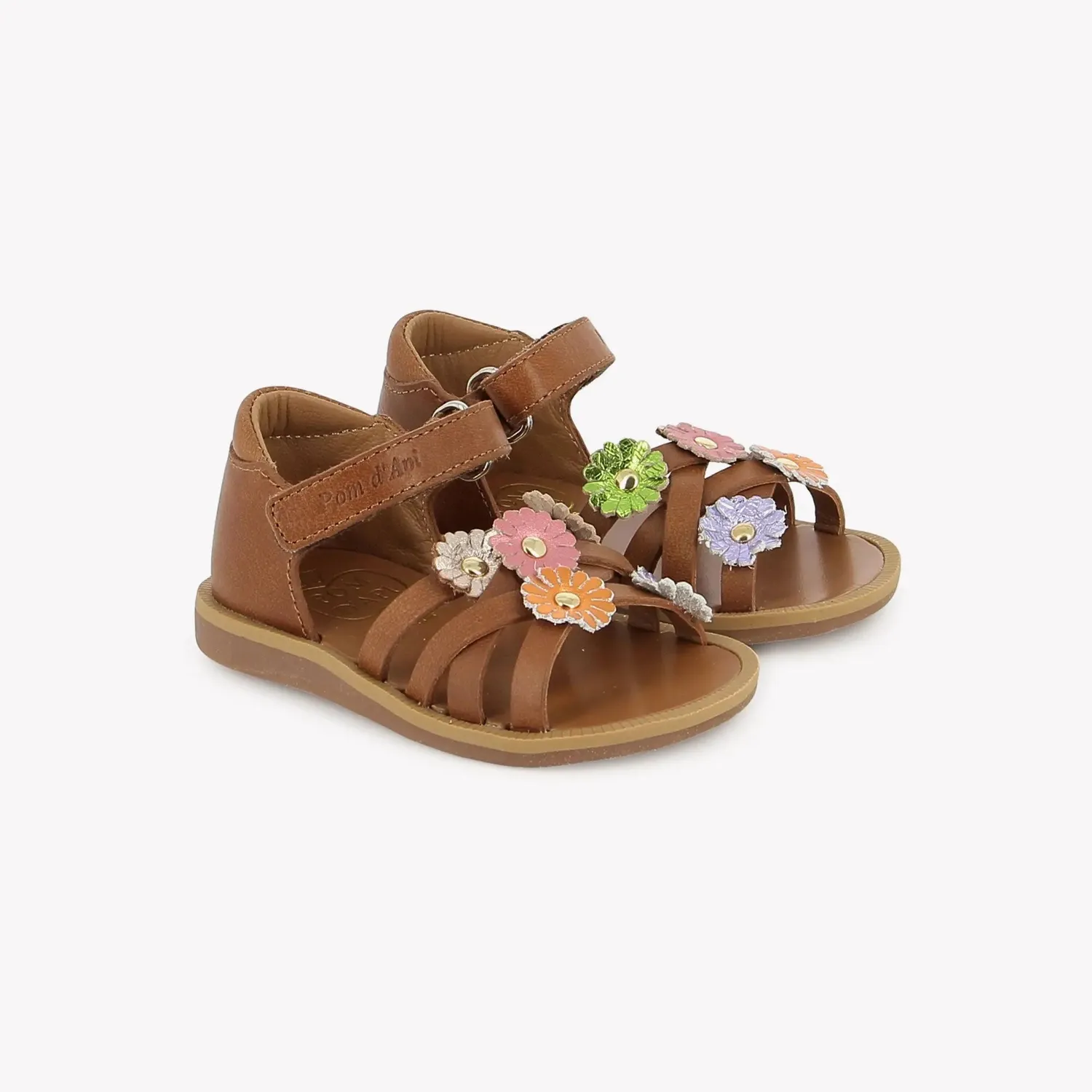 10is Poppy Spring Laminato sandale platine fleur