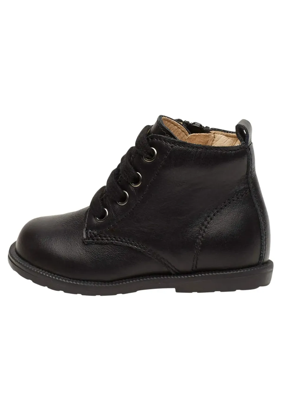 FALCOTTO bottines en cuir à lacets et zip