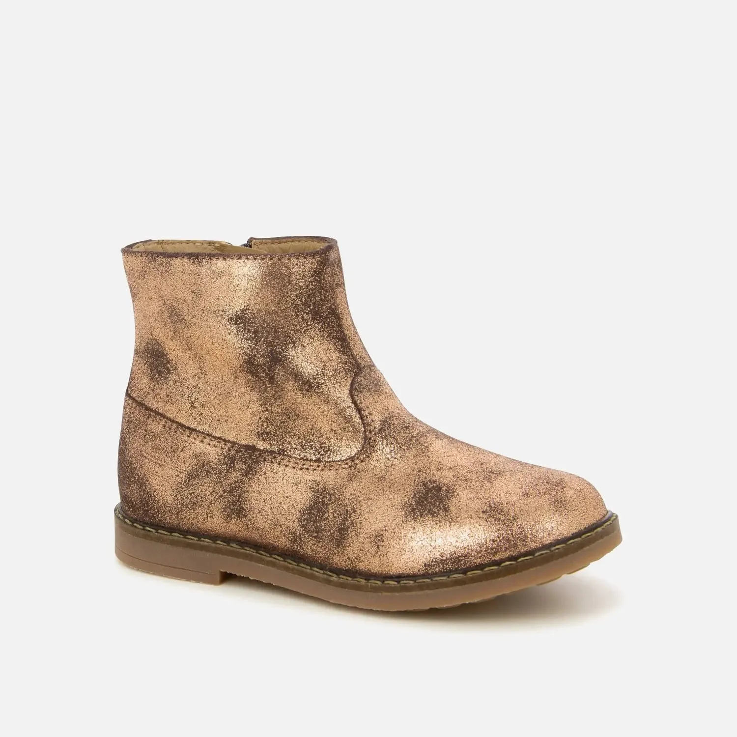 10is Trip Boots bottines fille marron zip