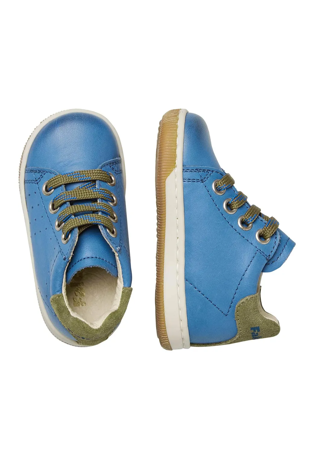 Falcotto Sneakers basket nappa bicolore à lacets