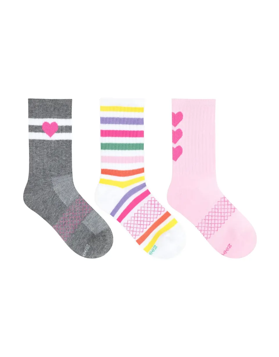 Robeez Heart Athletic chaussettes hautes lot de 3 cœurs