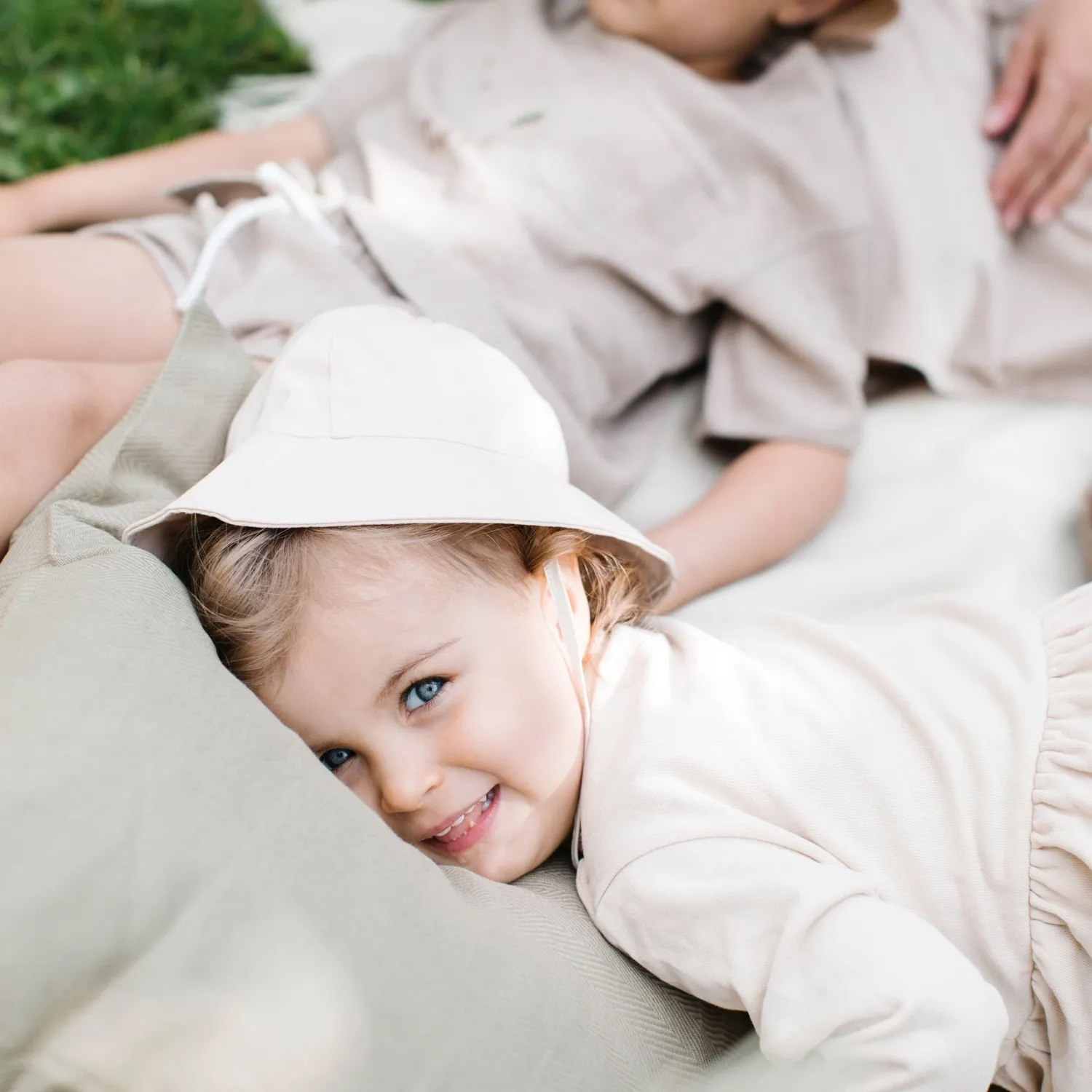 BabyMocs Linen Hat chapeau soleil bébé