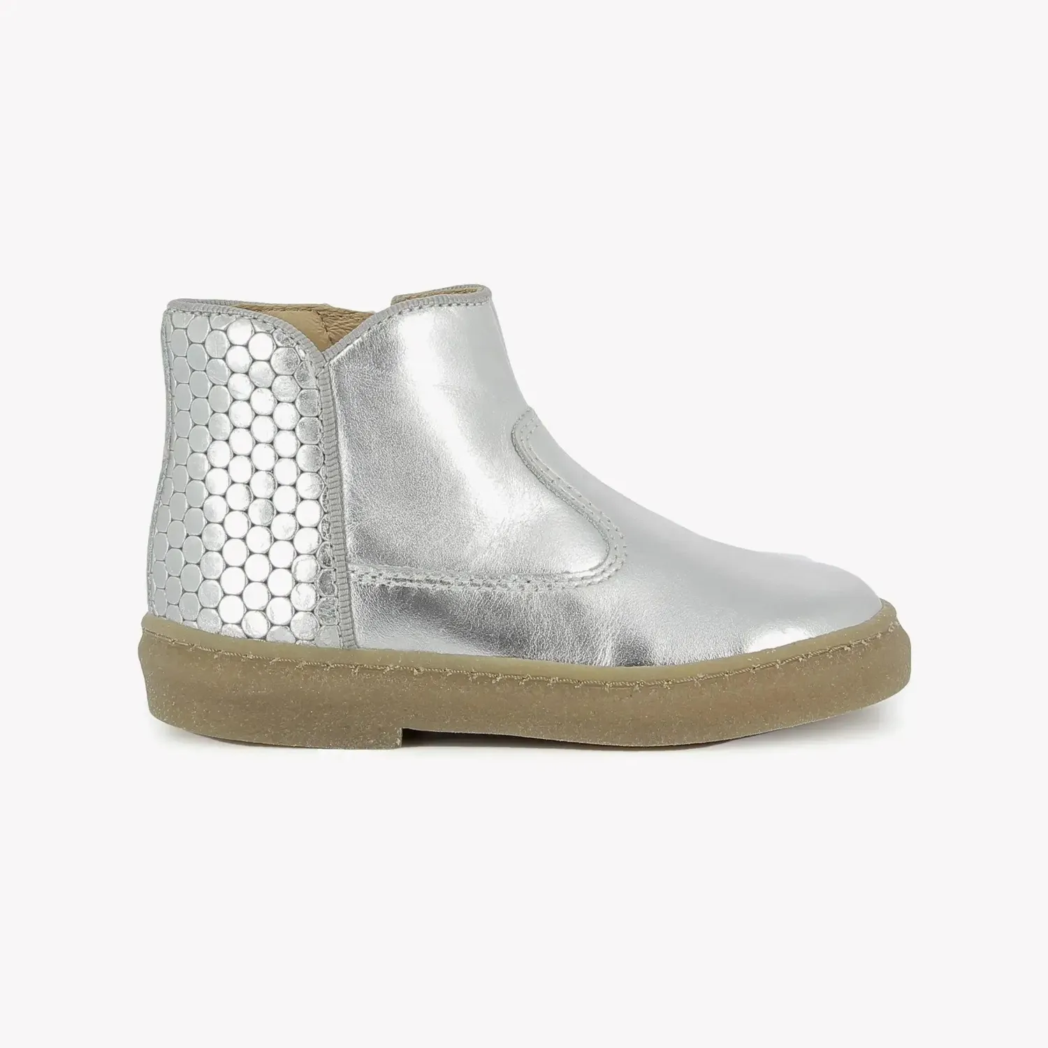 10is Trix Back bottines fille argenté bi-matière