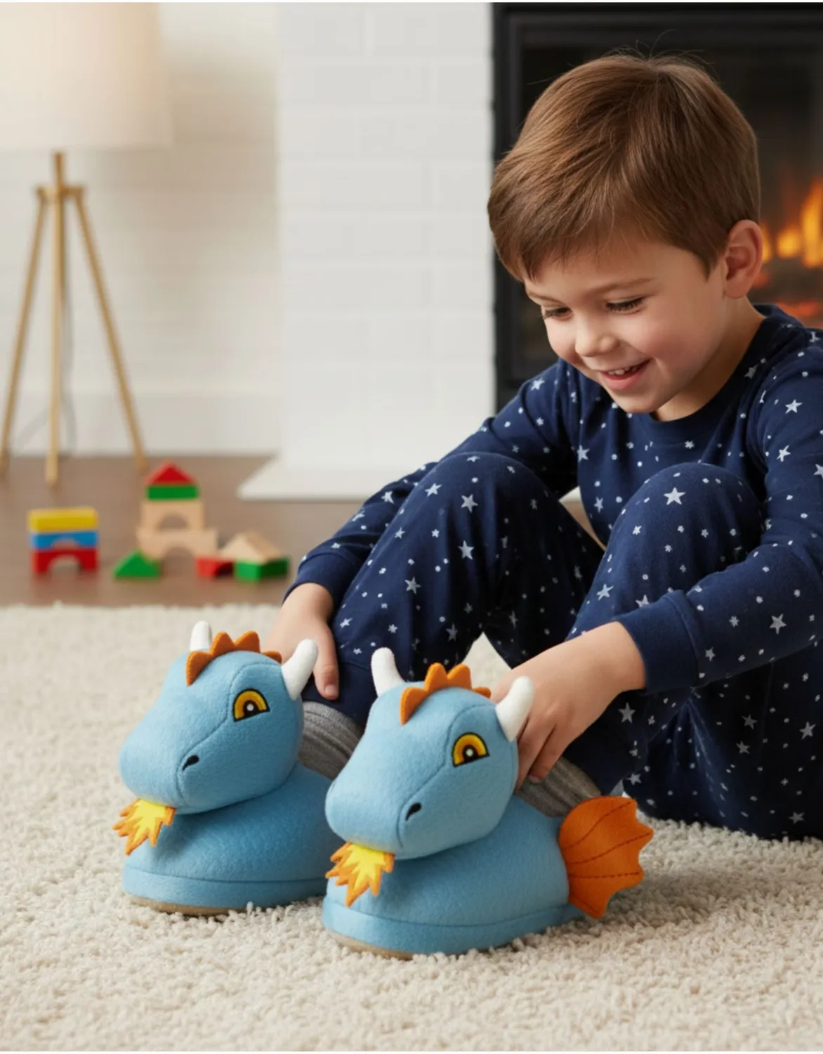 Robeez Drago chaussons lumineux sarcelle