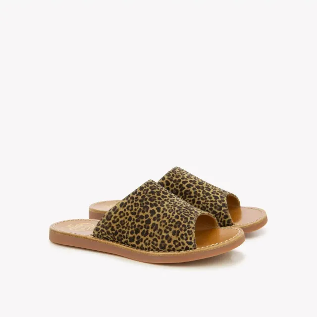 Pom d'Api Plage Curv Mule Mini Leo sandale Sahara cuir