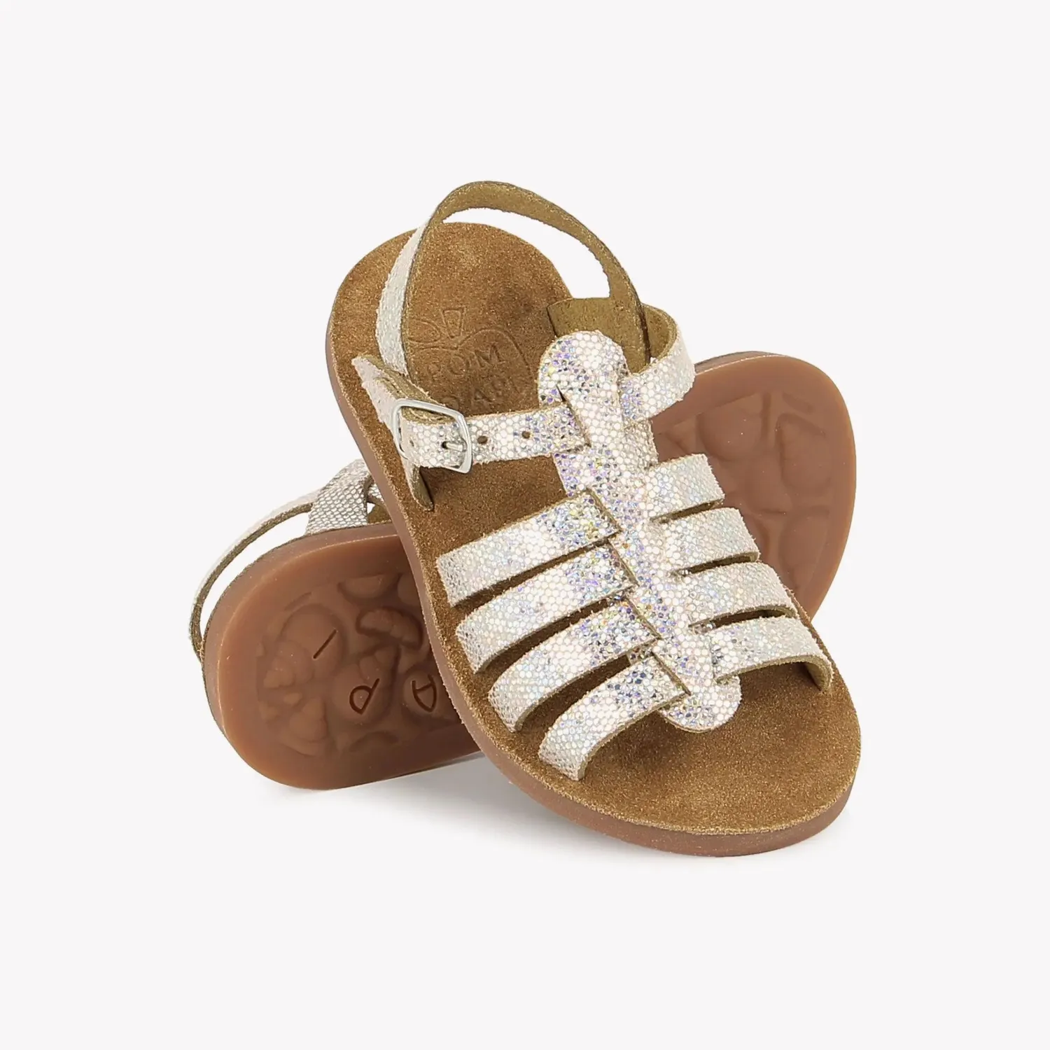 10is Plage Air Pur Strap sandales rose argent