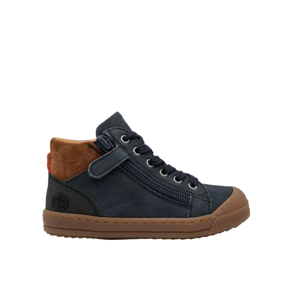 Babybotte Kaky chaussure lacets garçon nubuck
