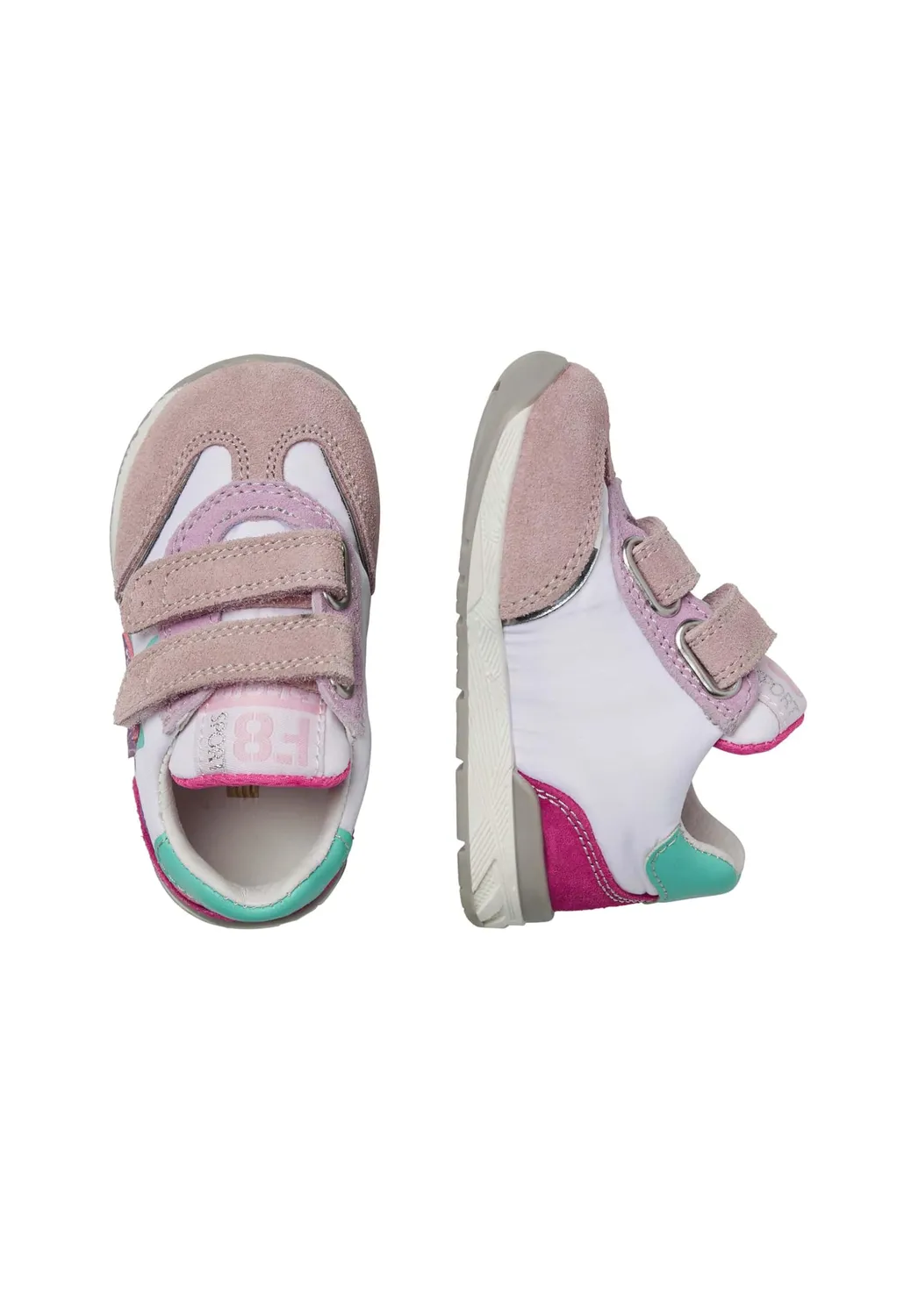 Falcotto baskets enfant daim tissu scratch cuir