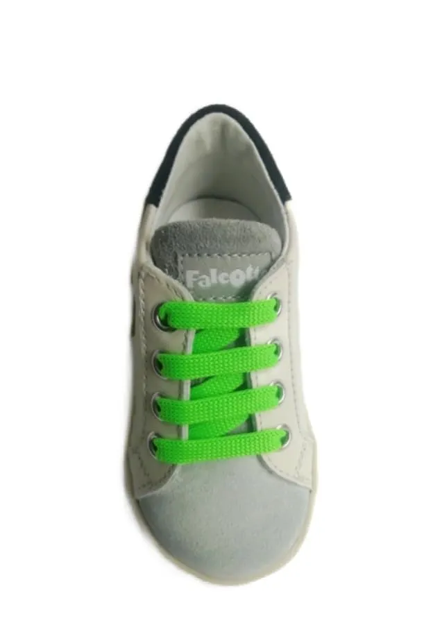 Falcotto Alnoite baskets cuir nappa blanc lacets
