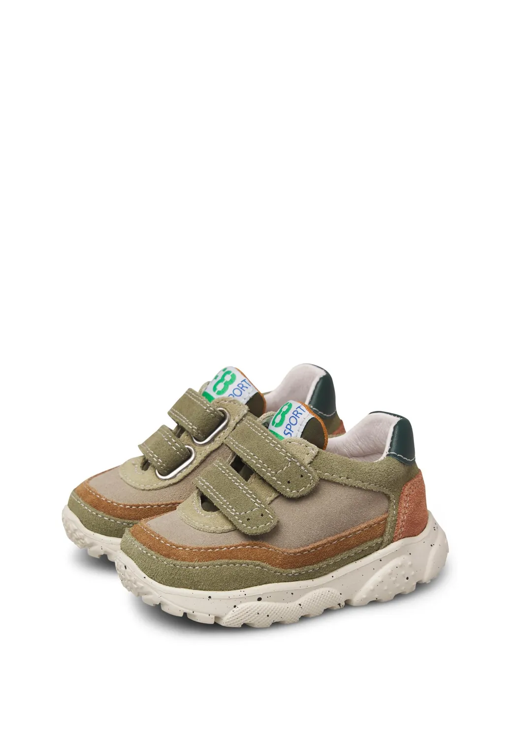 Falcotto Baskets en suède double velcro