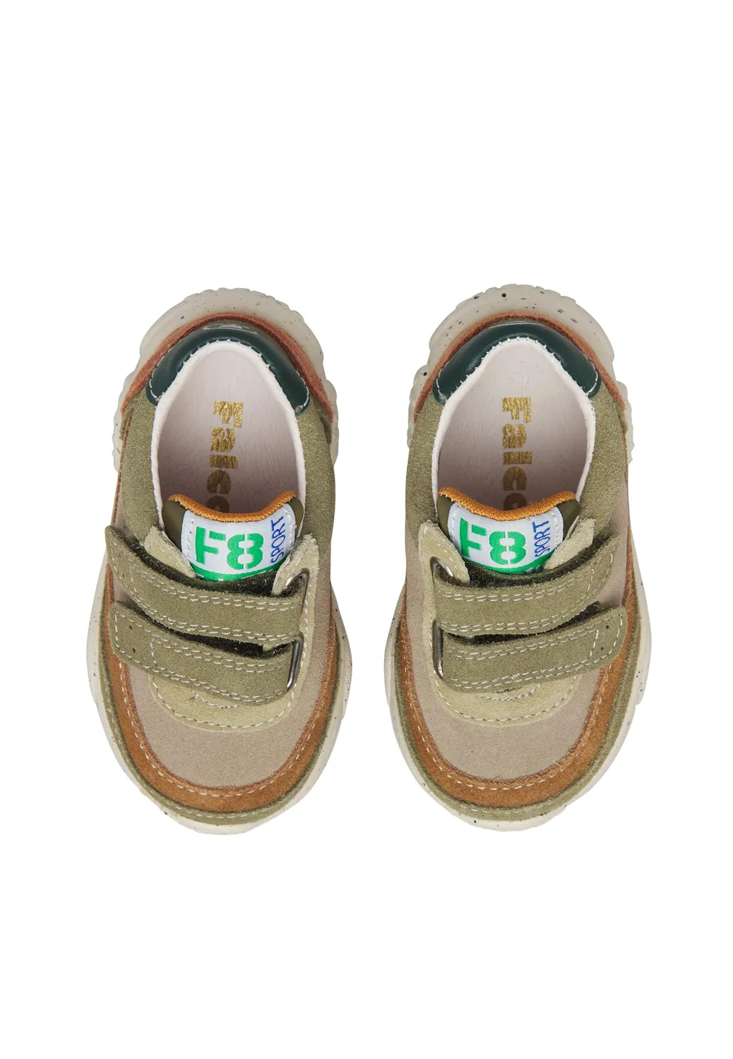 Falcotto Baskets en suède double velcro