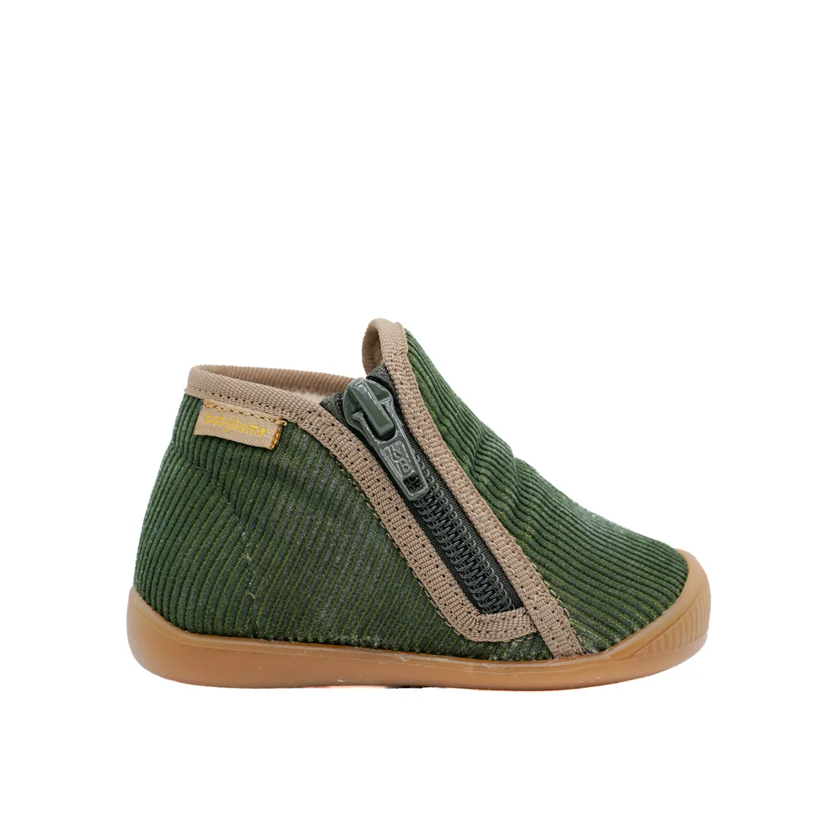 Babybotte Philbert Zip chausson bébé garçon laine