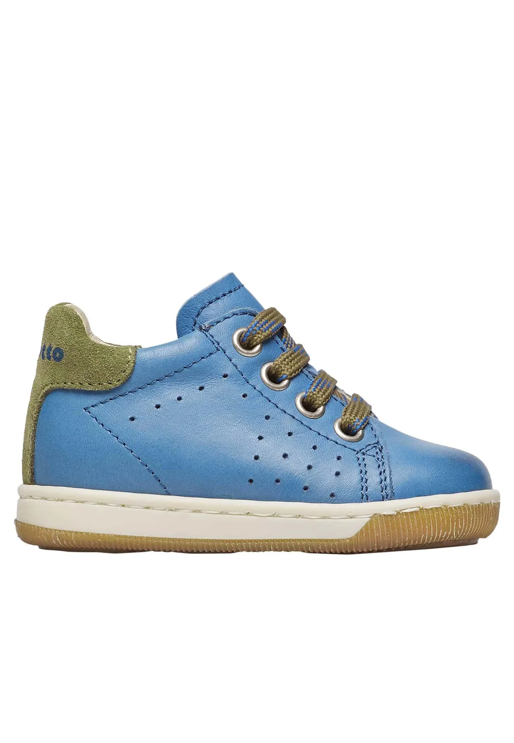Falcotto Sneakers basket nappa bicolore à lacets