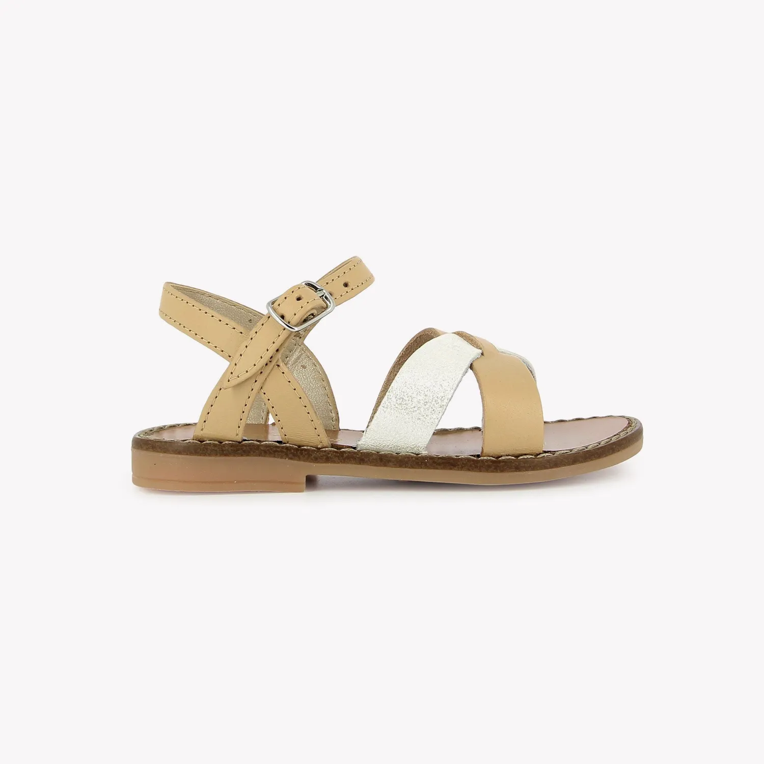 10is T&C 10 Lili sandales cuir tressé