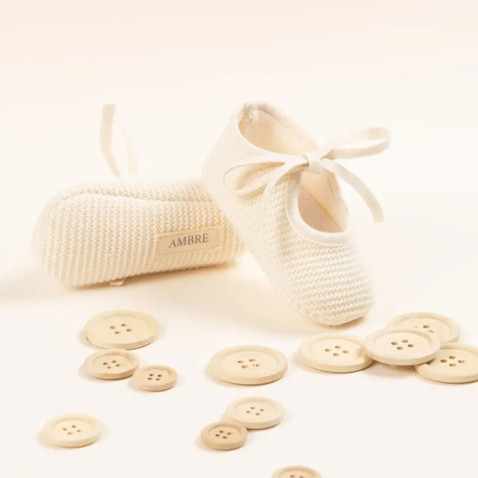 Le Petit Fils du Cordonnier Délicatou chausson bébé ballerine tricot