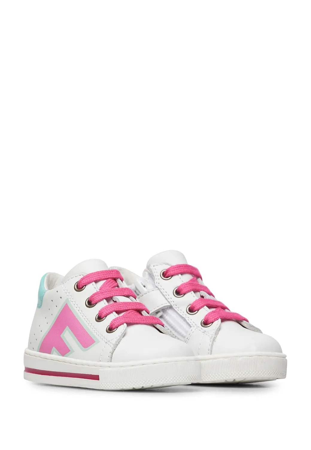 Falcotto Solsal 2 Zip baskets cuir bicolores