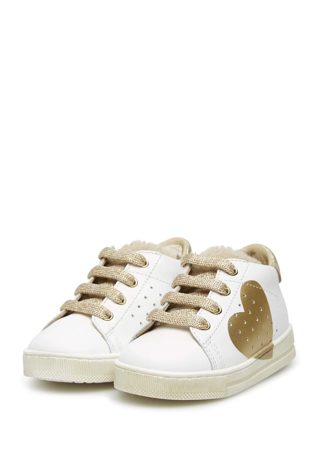 Falcotto Heart sneakers basses fille cuir blanc