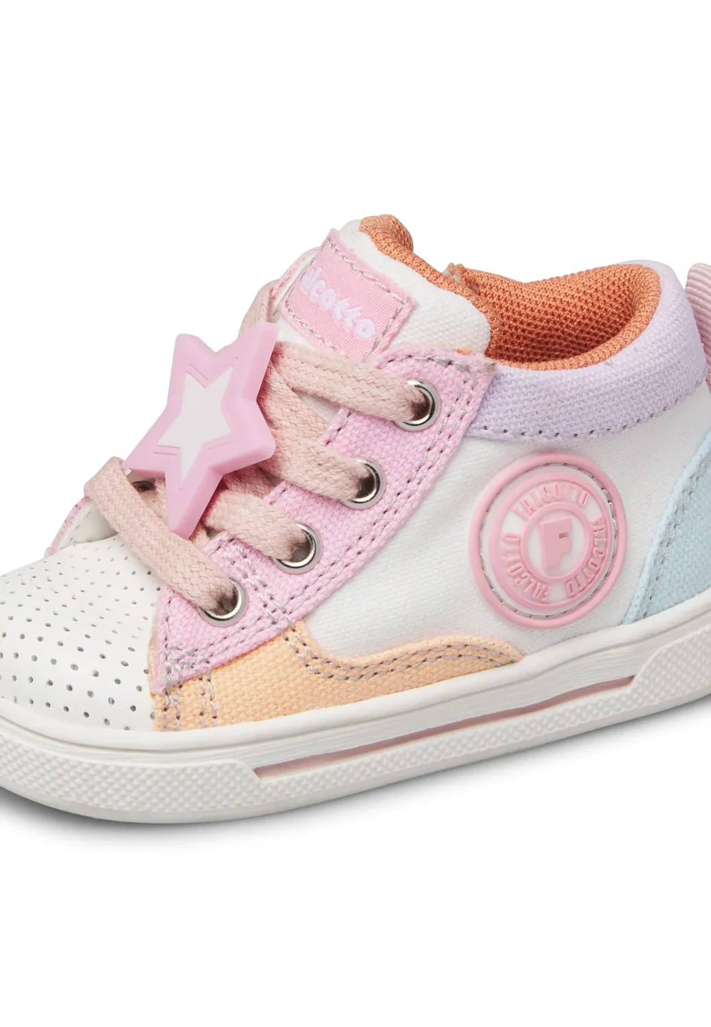 FALCOTTO baskets similicuir tissu enfant