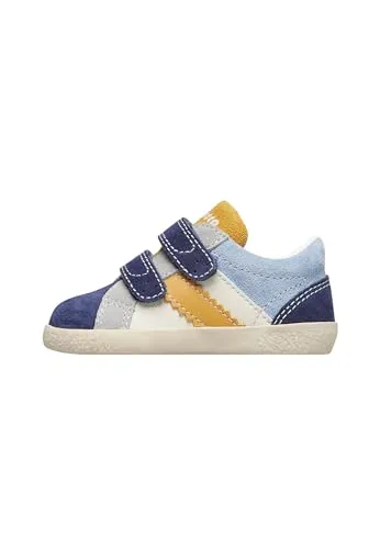 Falcotto baskets cuir suède scratch premiers pas