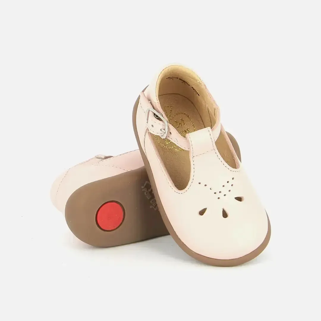 10is STAND-UP SALOME chaussures premiers pas rose clair cuir
