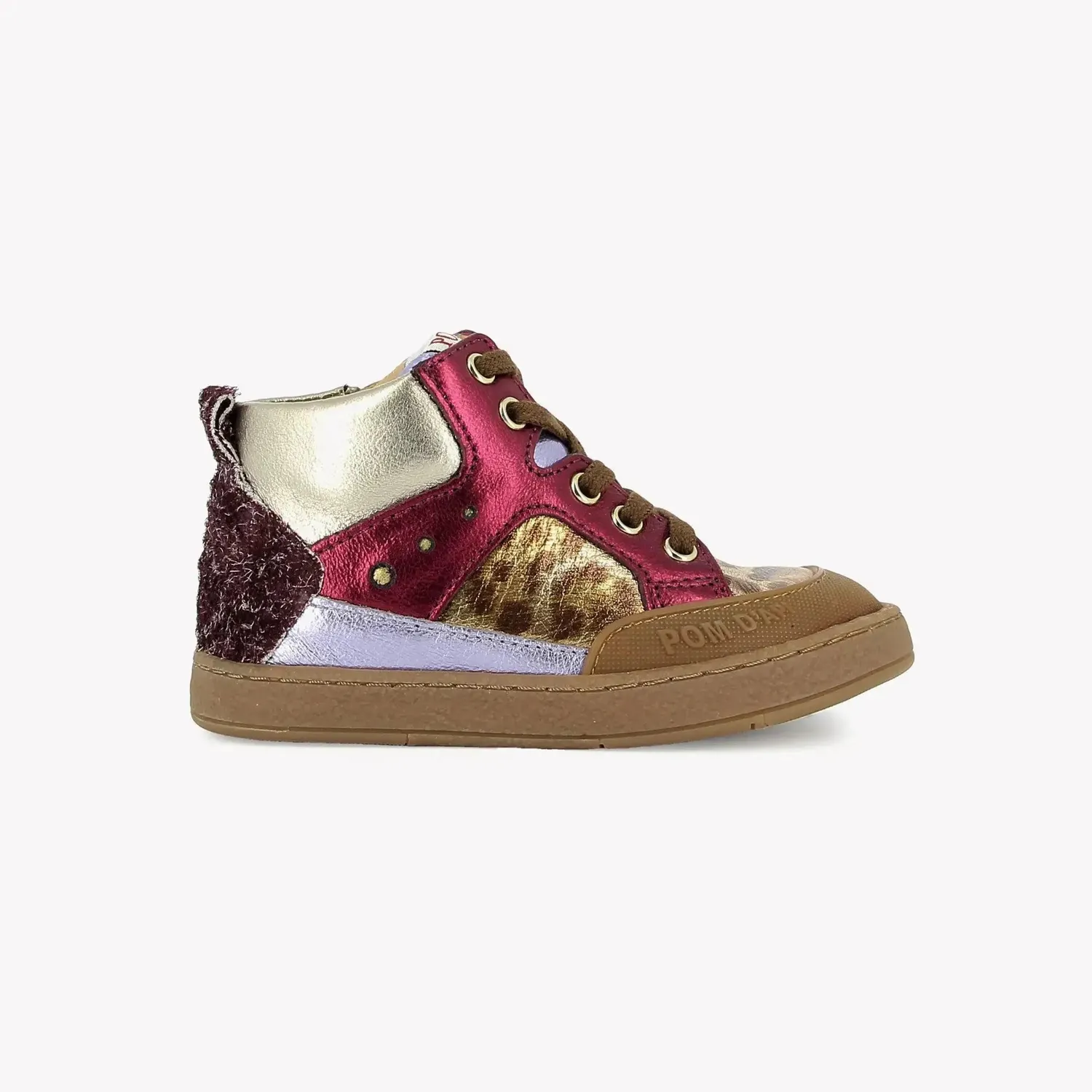 10is Mousse Bump baskets cuir velcro