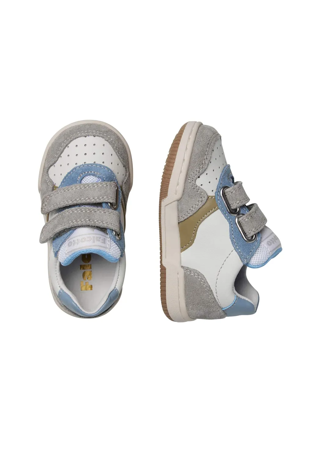 Falcotto Bounce VL baskets garçon cuir scratch