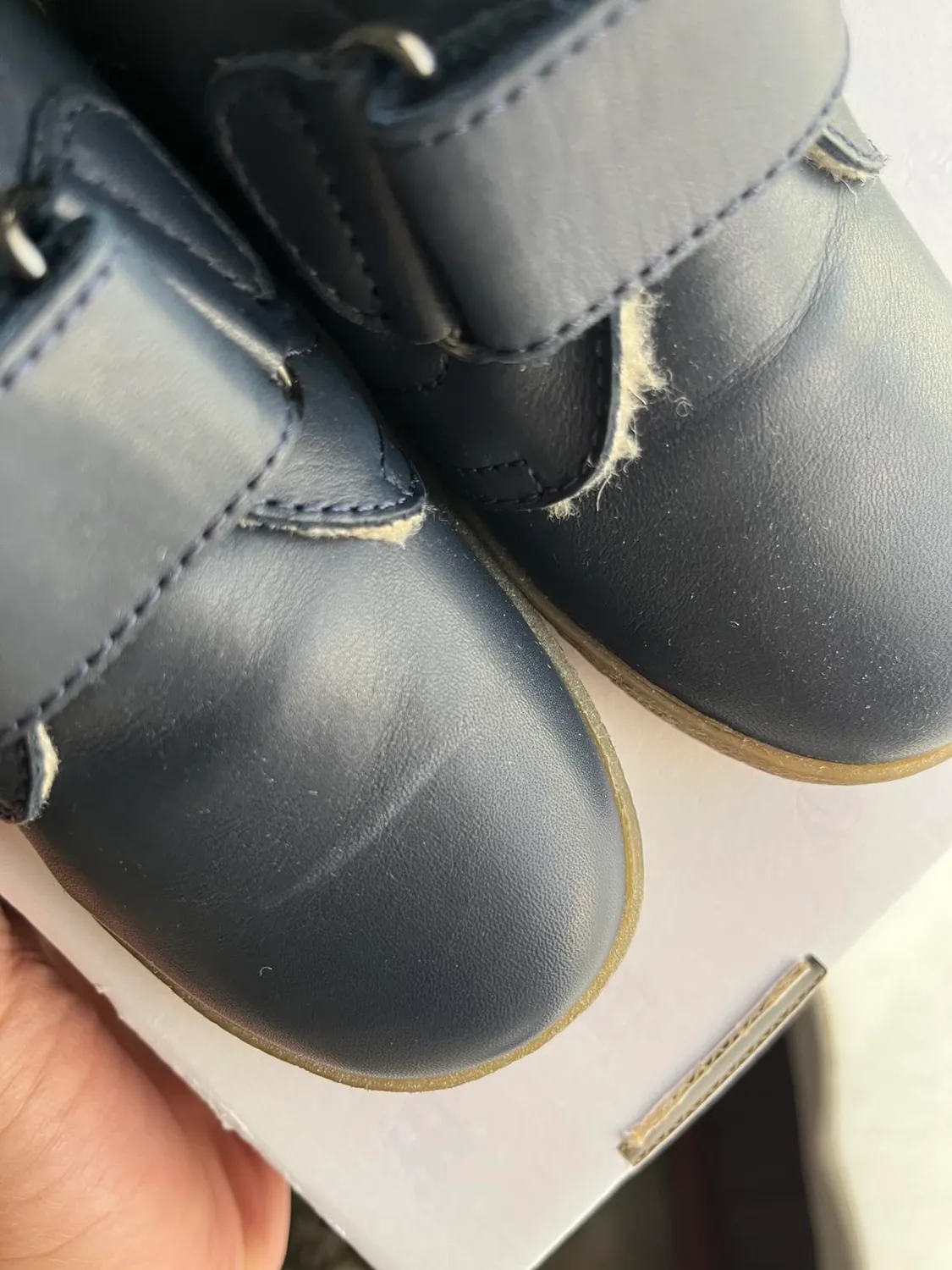 Falcotto Conte VL baskets premiers pas velcro cuir