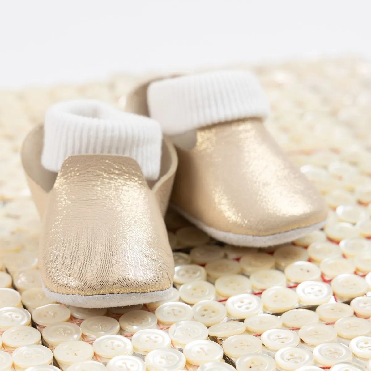 Le Petit Fils du Cordonnier Dodou chausson bébé chaussette pailletée