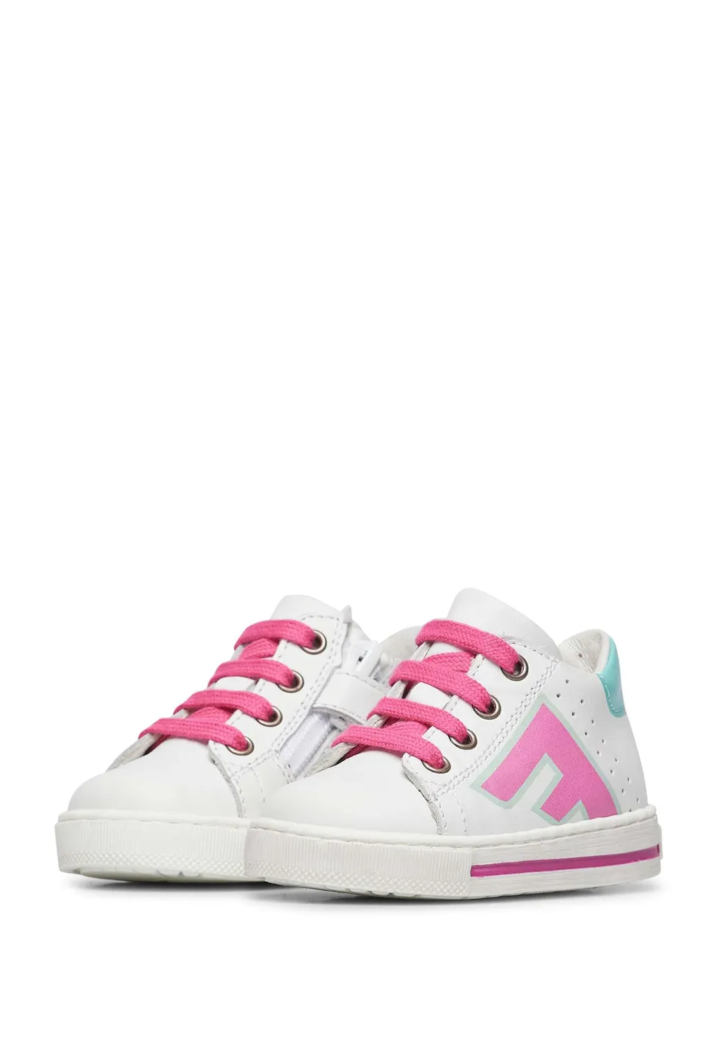 Falcotto Solsal 2 Zip baskets cuir bicolores