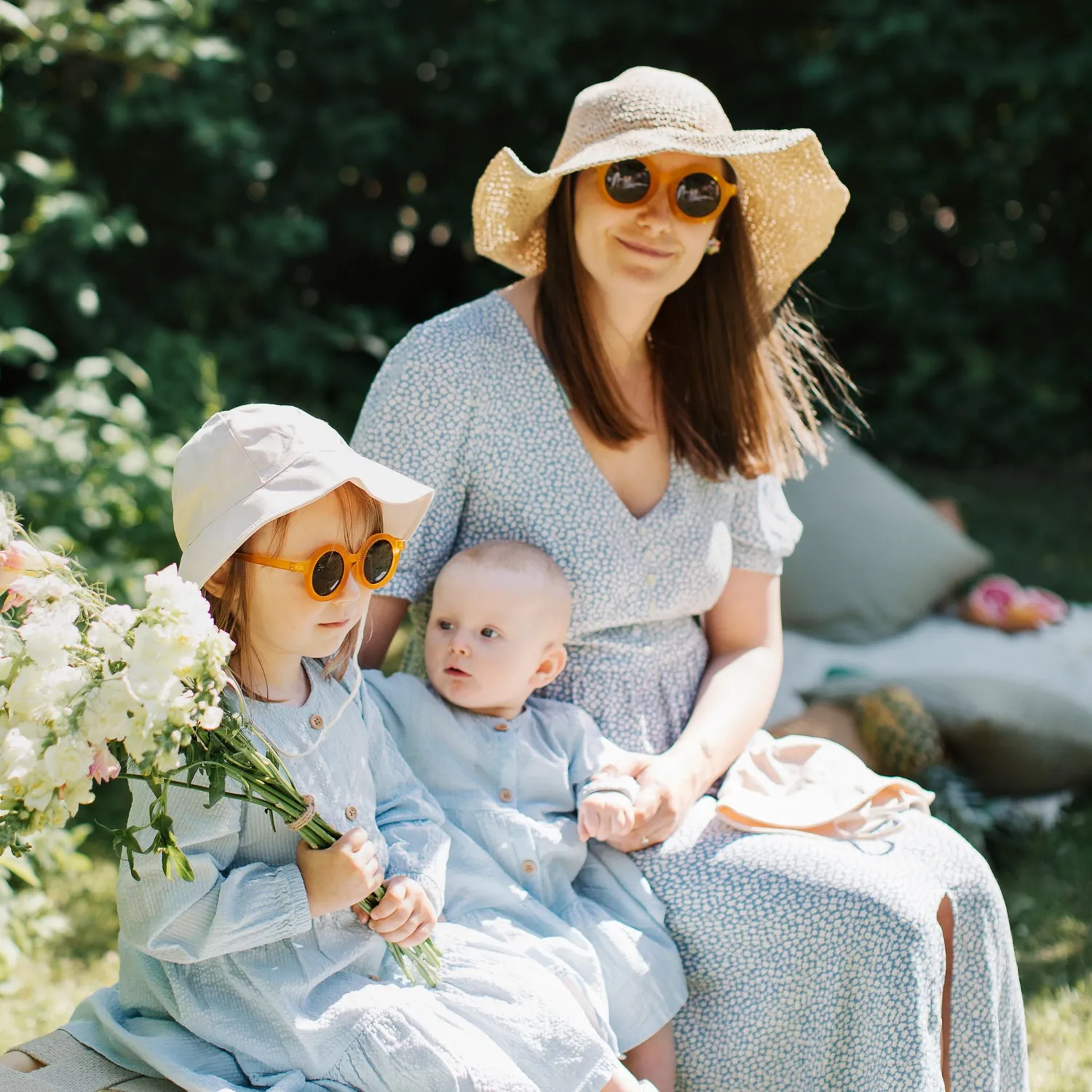 BabyMocs Linen Hat chapeau soleil bébé