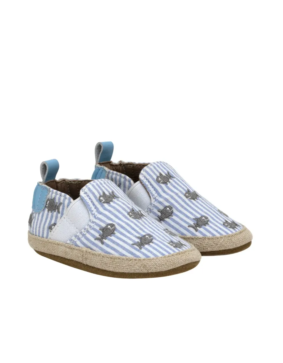 ROBEEZ Cove Soft Soles chaussons en seersucker