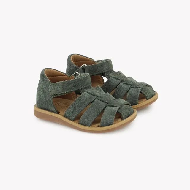 10is Poppy Air Daddy sandales velours kaki premiers pas