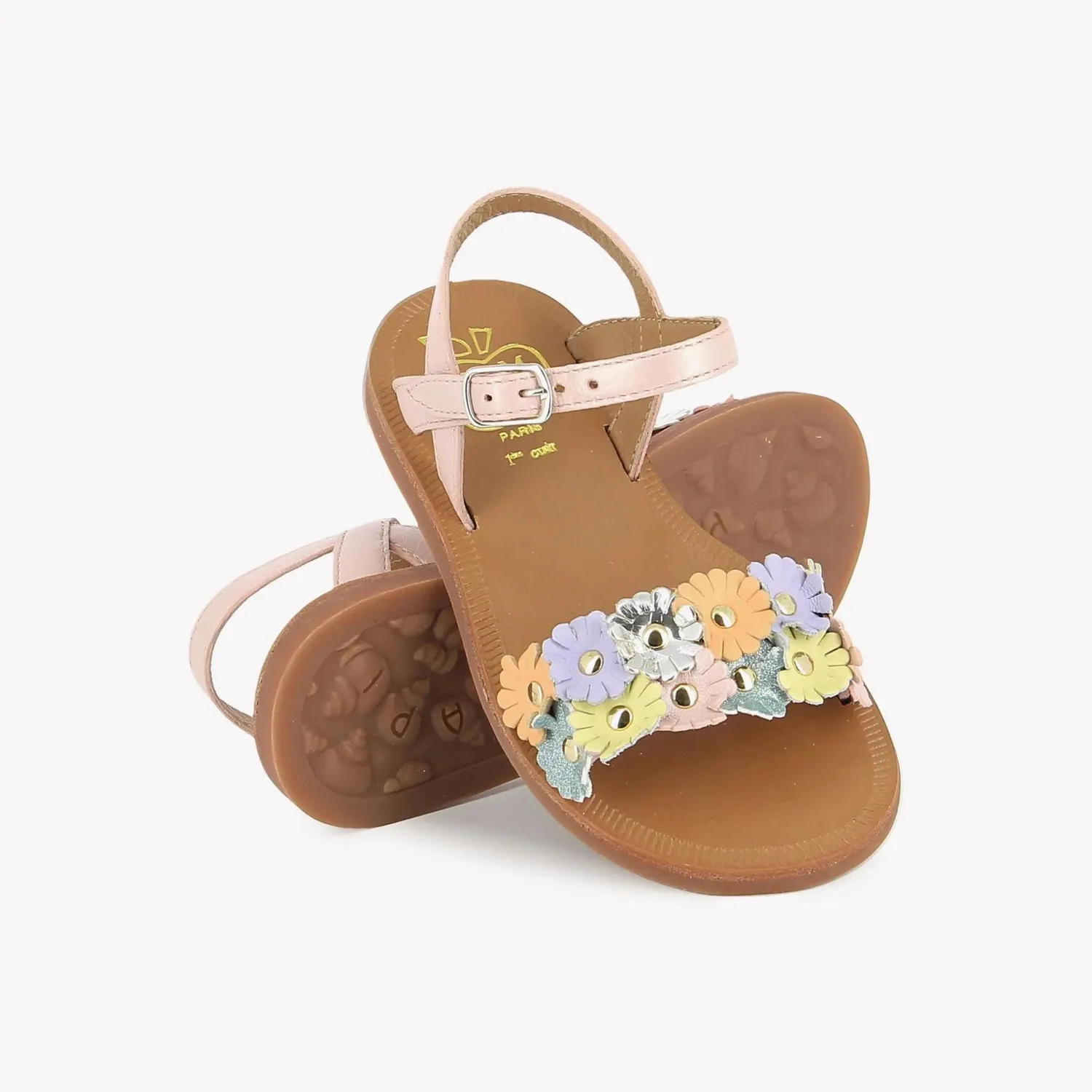 10is Plagette Multi Flo sandales fille