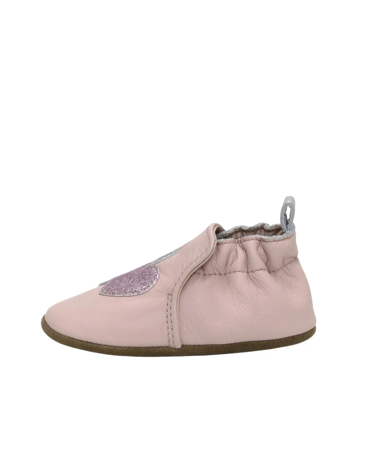 Robeez Soft Soles Heart Sparkle chaussons bébé rose cuir