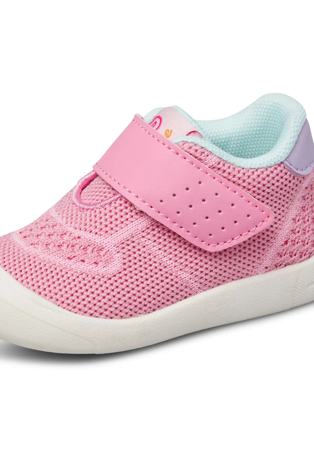 Falcotto chaussures premiers pas en similicuir et tissu