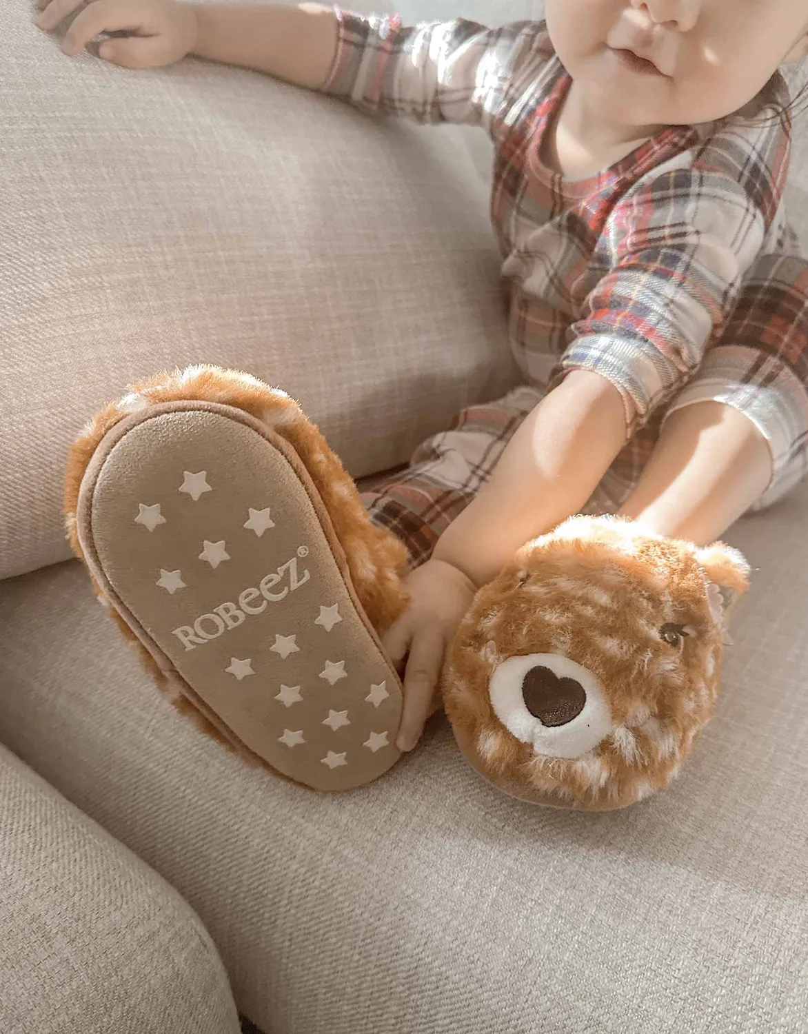 Robeez Willow chaussons lumineux biche camel
