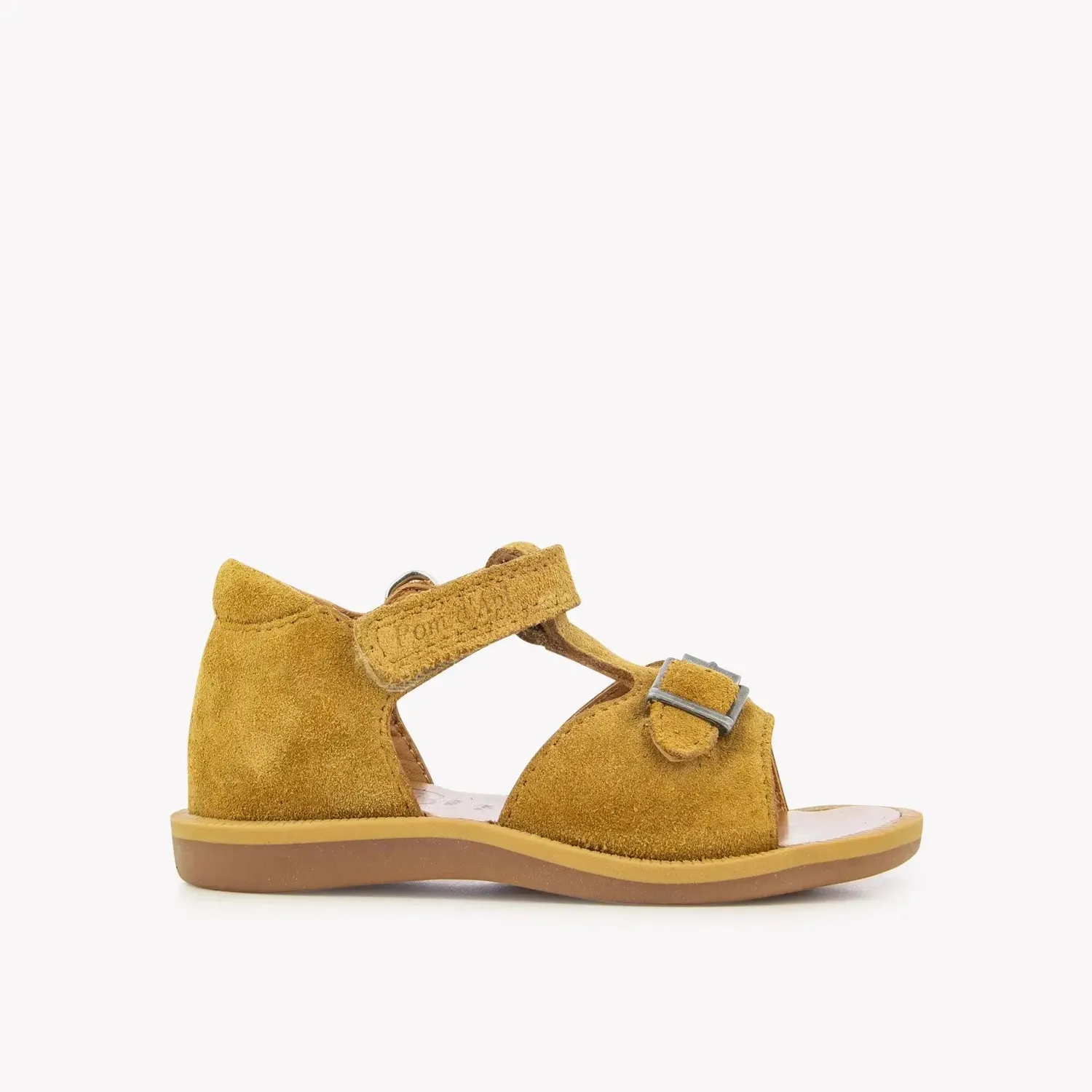 10is Poppy Easy Velours sandale camel réglable
