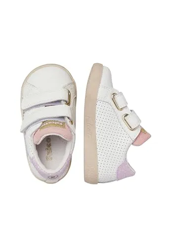 Falcotto Baskets Cuir Tissu Bébé Scratch