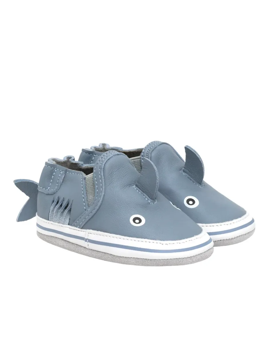 ROBEEZ Sebastian Shark Soft Soles chaussons en cuir