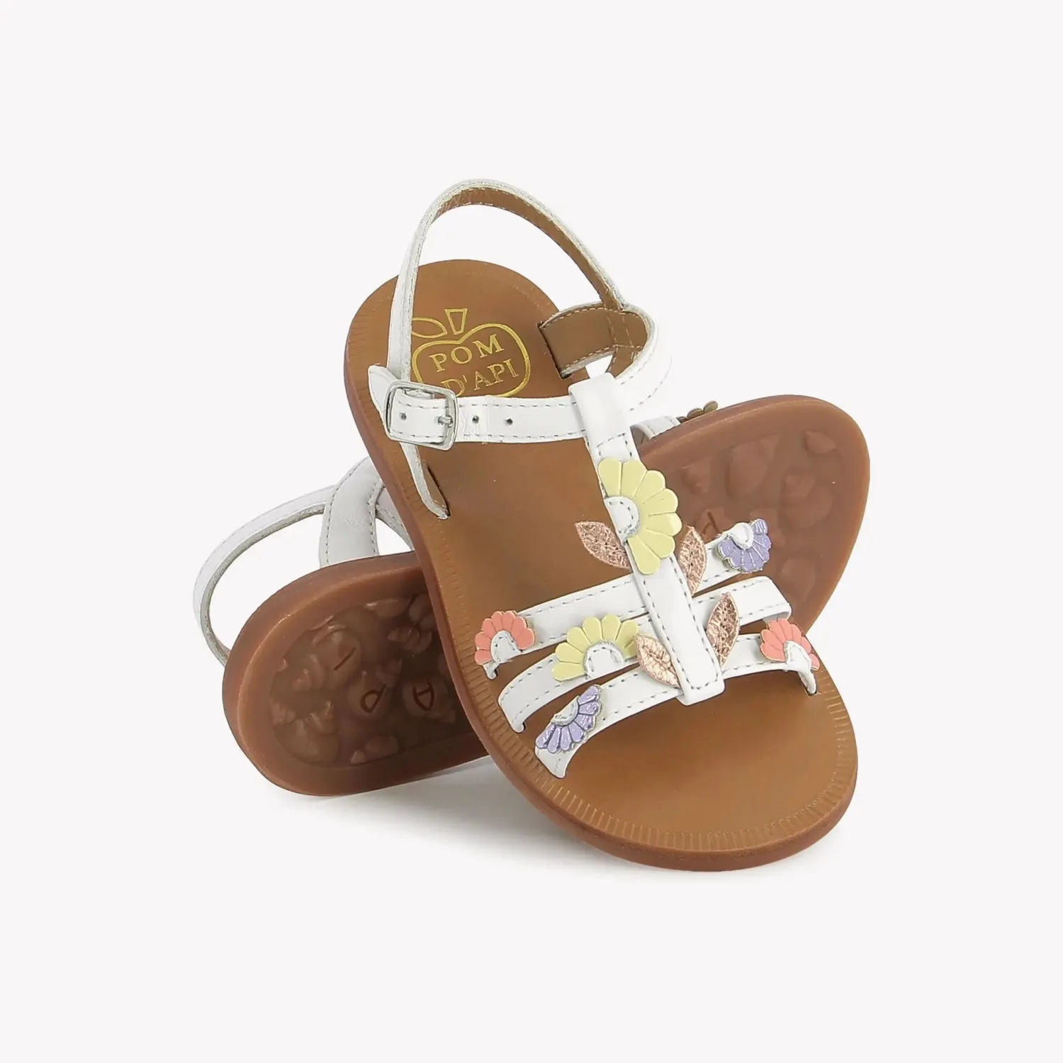 10is Plagette Multi Daisy Sandale été cuir