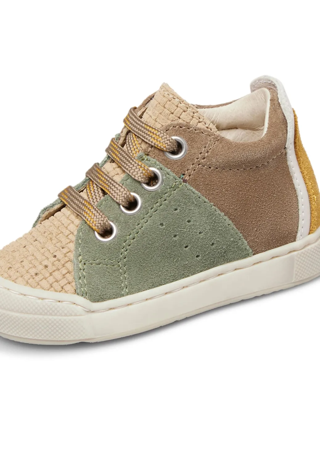 Falcotto Fabron Zip baskets daim garçon bicolore