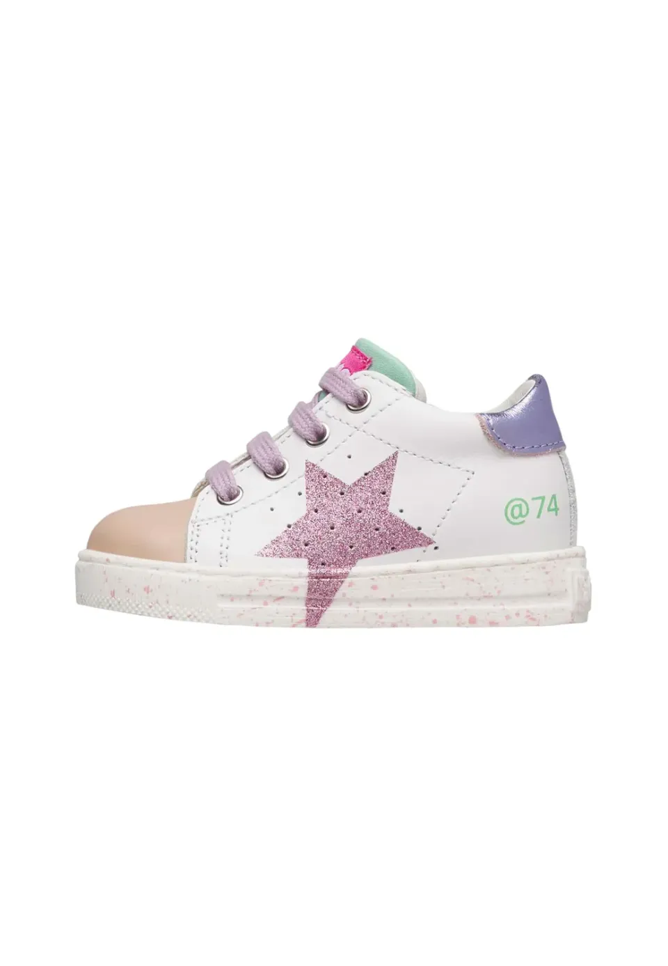 Falcotto Sneakers Cuir Étoile Enfant Respirantes